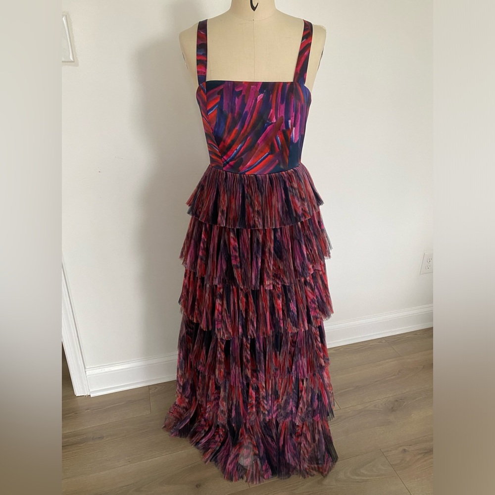 Hutch Pink and Purple Tiered Maxi Dress - Picture 3 of 10